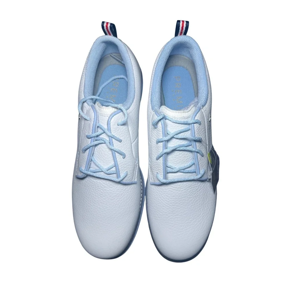 FootJoy Premiere Series Golf Shoes Women Size 9 White Blue Leather NWT - Picture 1 of 5